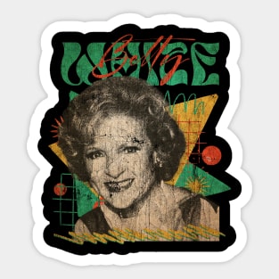 VINATGE POP RETRO -Betty White- STYLE 70S Sticker